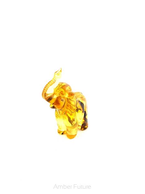 Słoń - rzeźba słonia / amber elephant sculpture