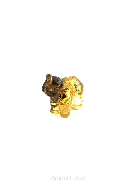 Słoń - rzeźba słonia / amber elephant sculpture