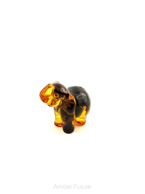 Słoń - rzeźba słonia / amber elephant sculpture