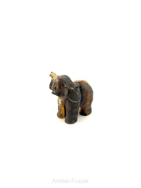 Słoń - rzeźba słonia / amber elephant sculpture