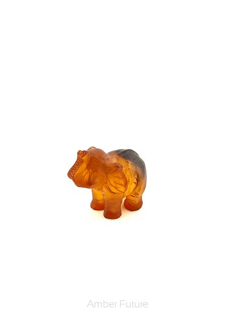 Słoń - rzeźba słonia / amber elephant sculpture